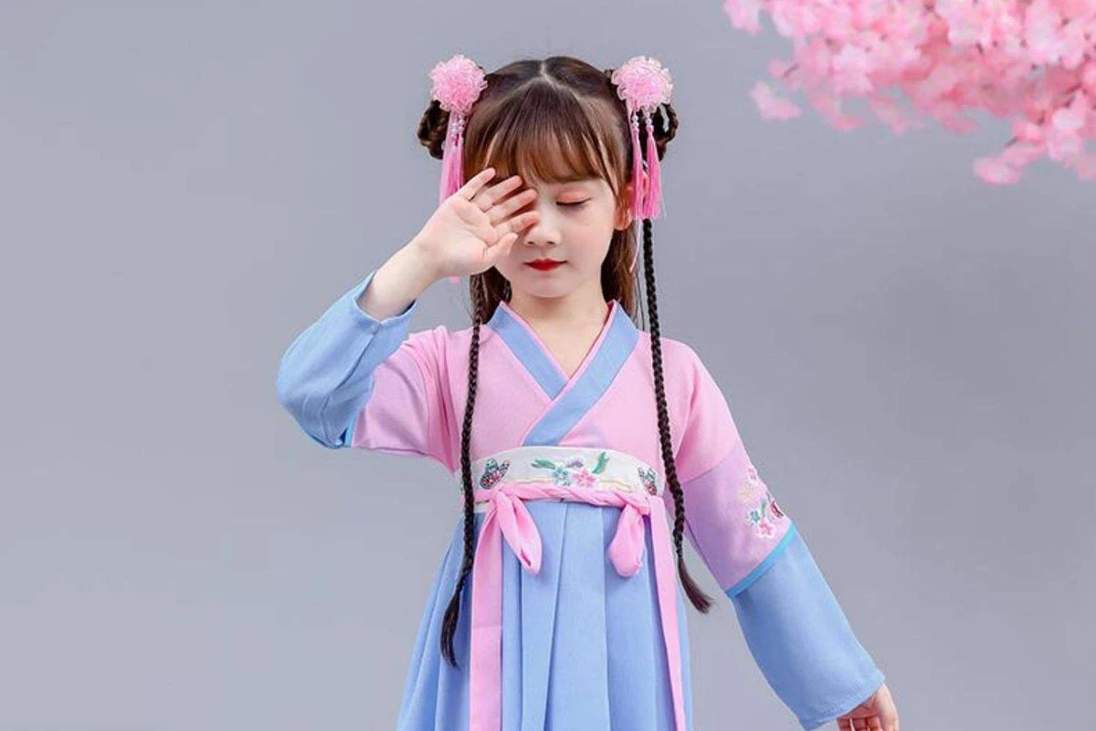 kids hanfu girls wear for party and festival