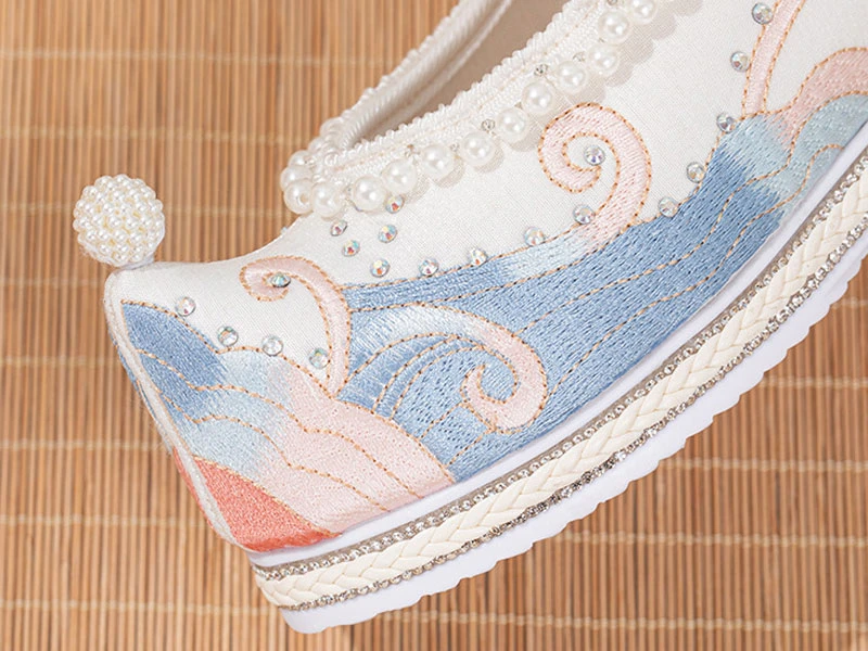 sea beads pearl hanfu shoes