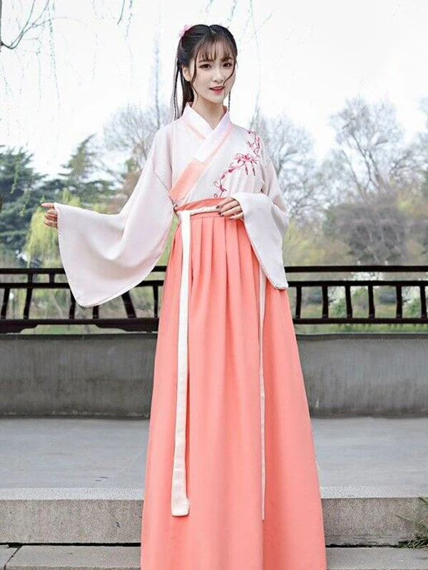 how to style long hanfu maxi dress