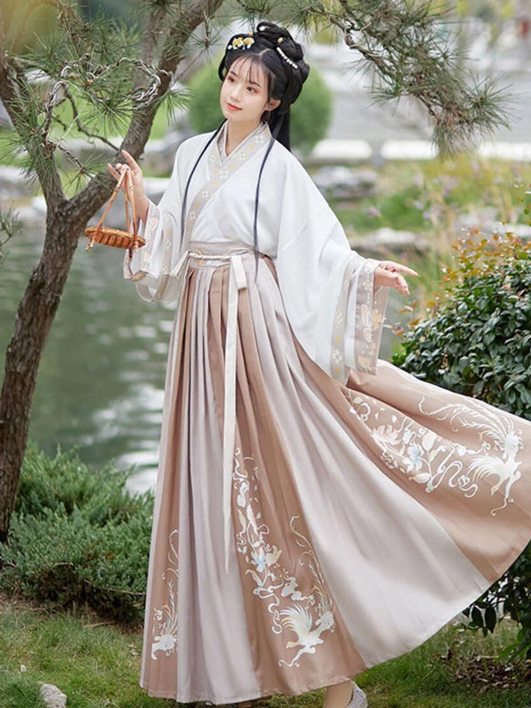 look stylish in trendy tan beige hanfu dresses