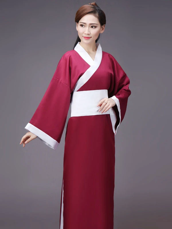 traditional chinese satin hanfu silky dress