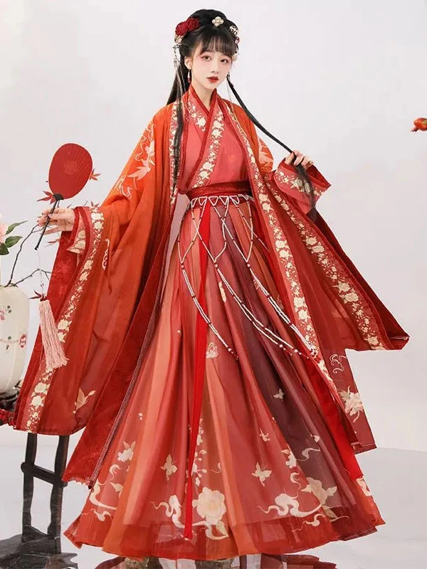 5 han elements on traditional print hanfu