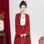 Winter Hanfu Coat Modern Song Warm Top for Women