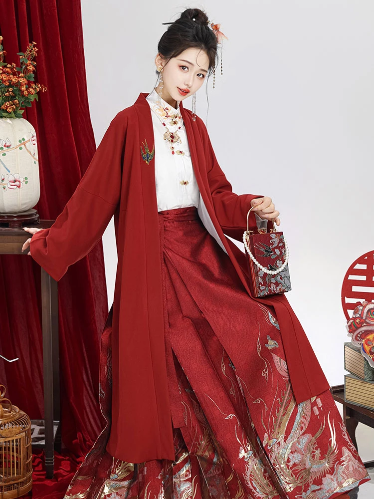 Winter Hanfu Coat Modern Song Warm Top for Women