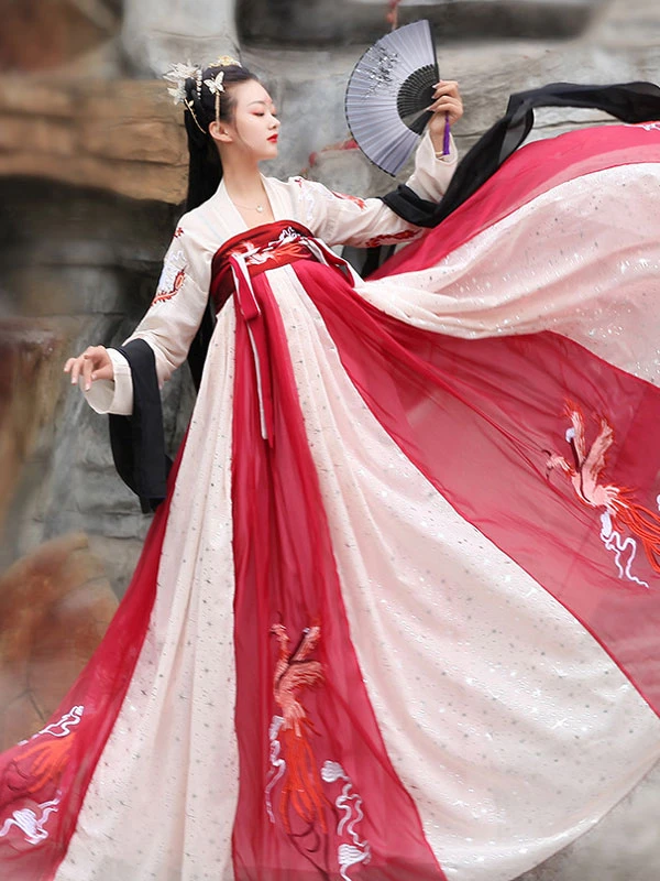 phoenix hanfu dress for wedding and party