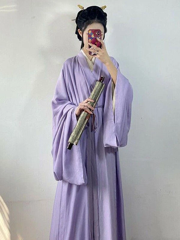 solid color hanfu clothing for casual formal
