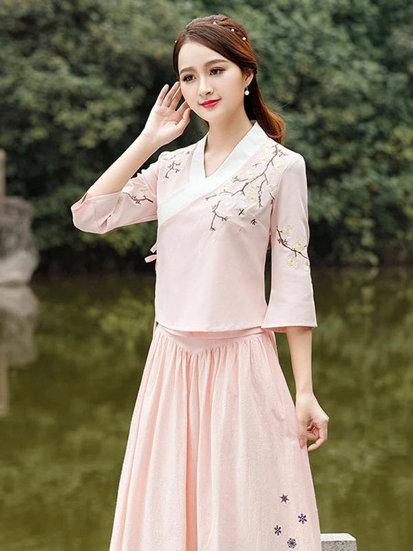 the common 4 types of traditional hanfu tops