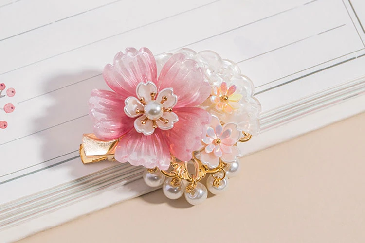 peony hairclip hanfu accessories for girl