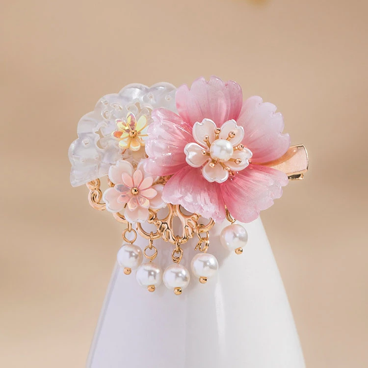 peony hairclip hanfu accessories for girl