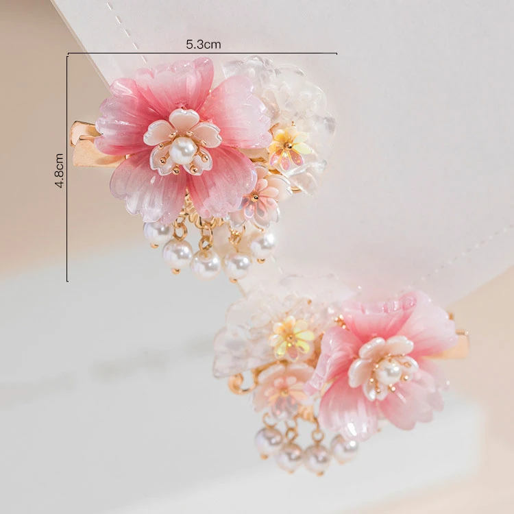 peony hairclip hanfu accessories for girl