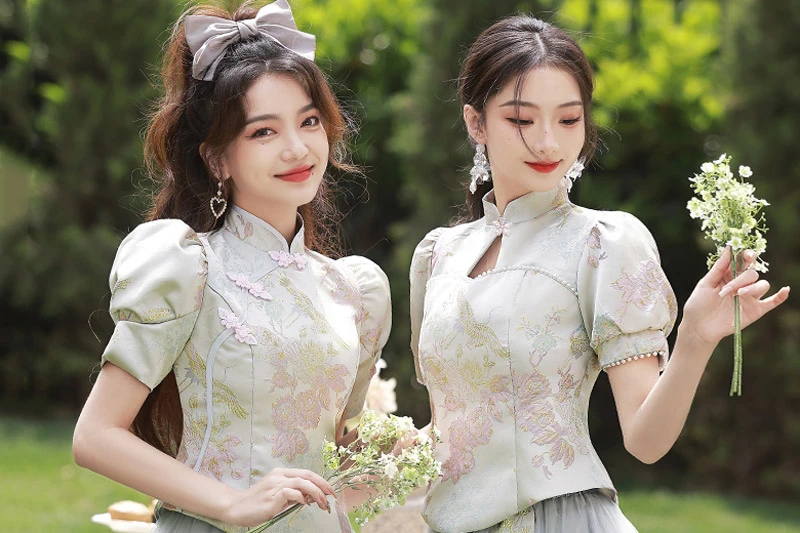 Chinese wedding qipao dress