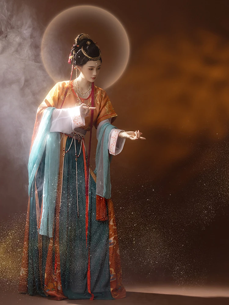 Tang Style Women Dunhuang Hanfu Dress