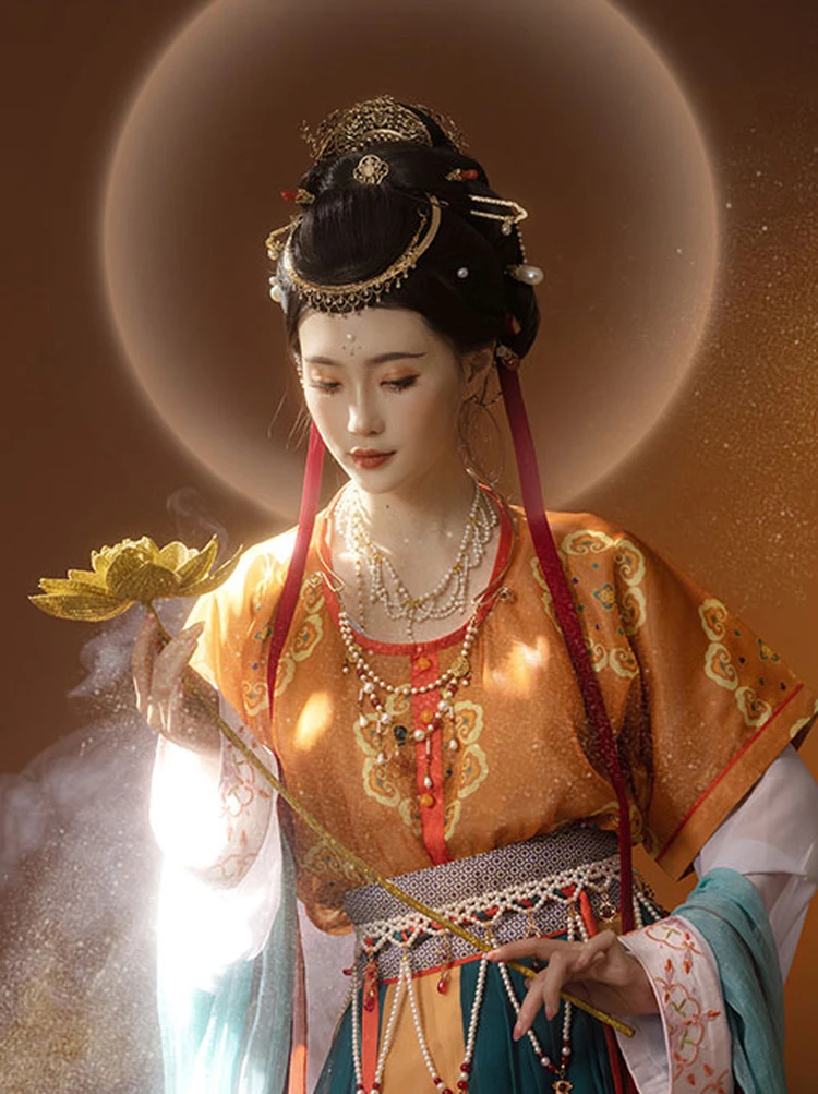 Tang Style Women Dunhuang Hanfu Dress