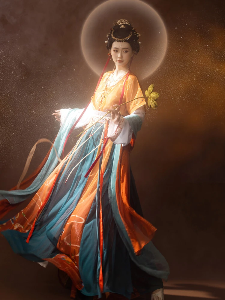 Tang Style Women Dunhuang Hanfu Dress