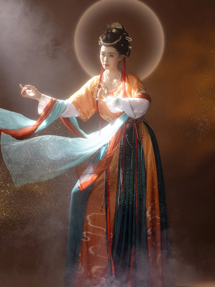 Tang Style Women Dunhuang Hanfu Dress