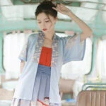 Women Modern Hanfu Short Dress For Summer