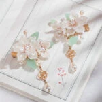 camellia hairclip hanfu hairstyle accessories