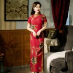 cloud bride Chinese wedding cheongsam qipao