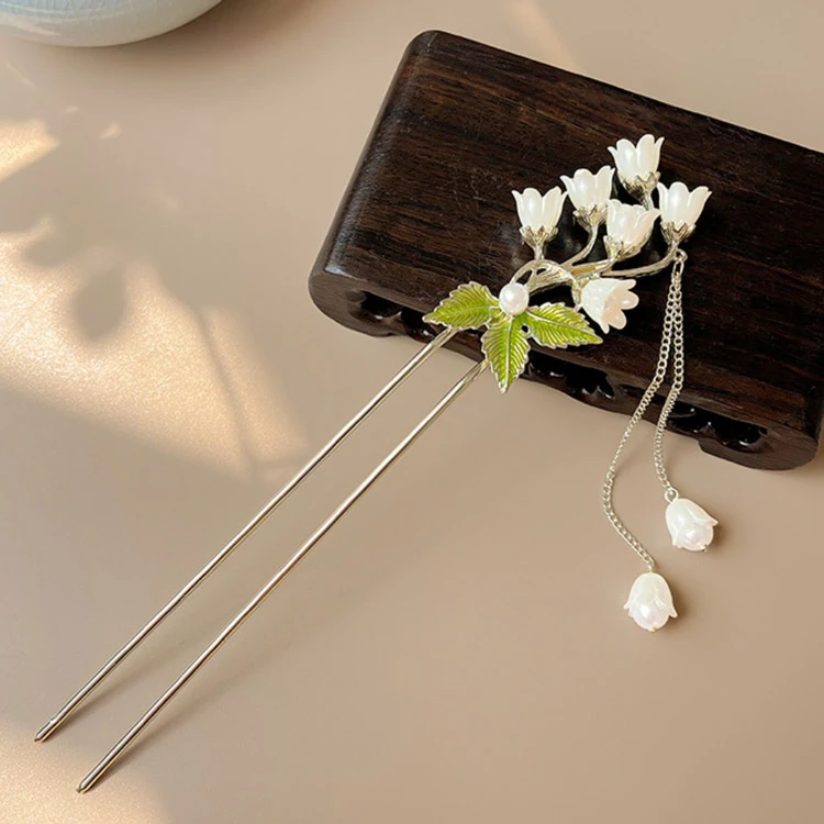 valley lily hairpin hanfu hairstyle