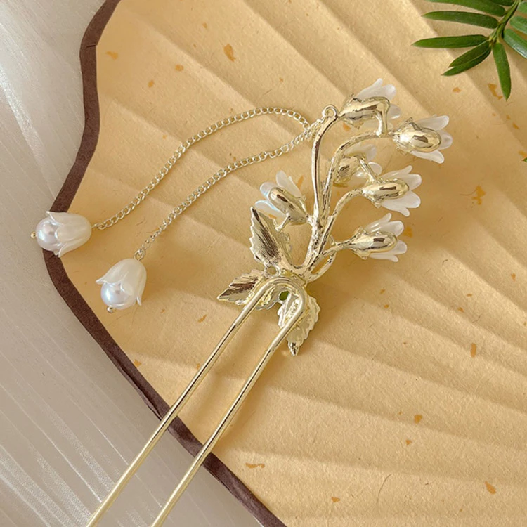 valley lily hairpin hanfu hairstyle