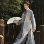 Gentle Ming-style Male Robe for Summer
