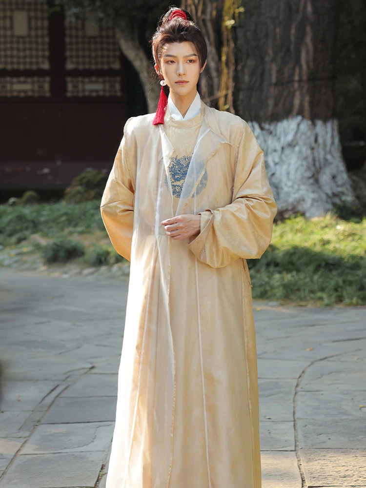 Gentle Ming-style Male Robe for Summer