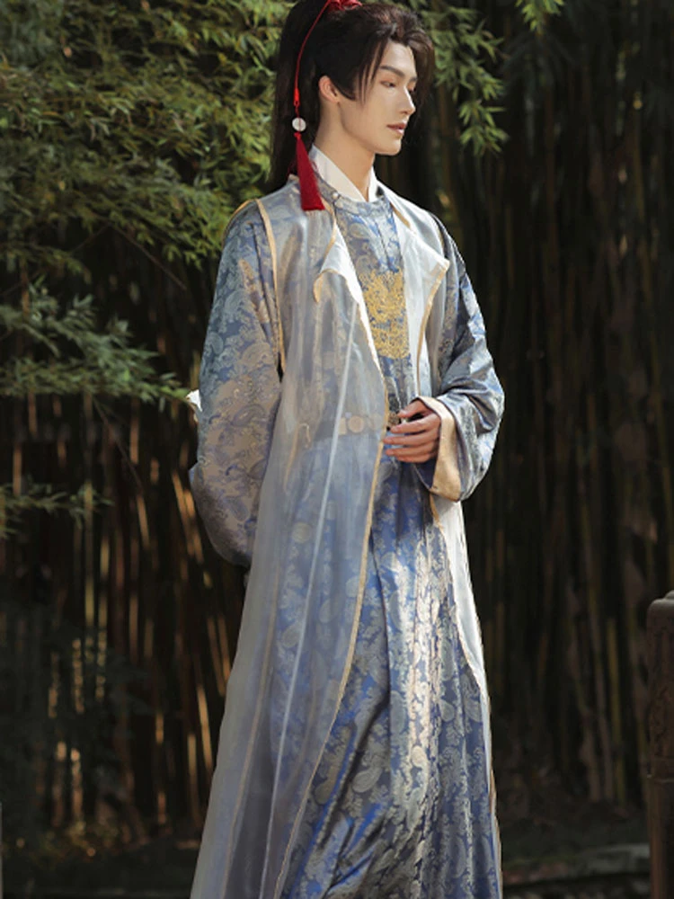 Gentle Ming-style Male Robe for Summer