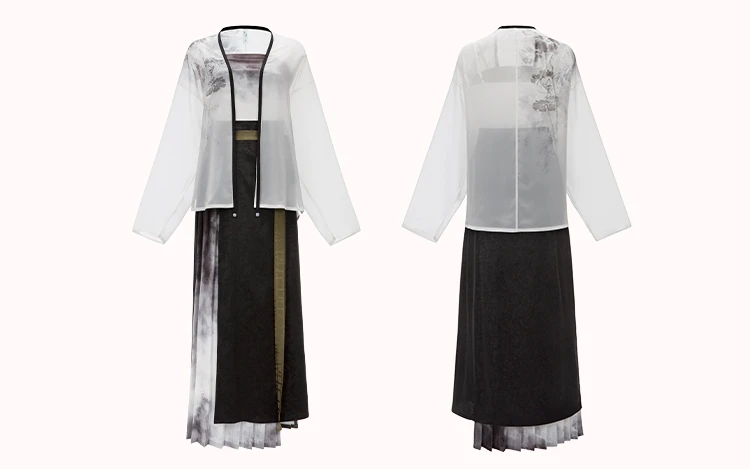 New Summer Ink Style Song Dynasty Lady Hanfu Costume