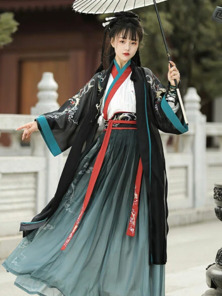 Spring Man Martial Arts Style Qiyao Hanfu Costume - Newhanfu