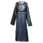Spring Tang Dynasty Round Collar Robe for Wuxia Style