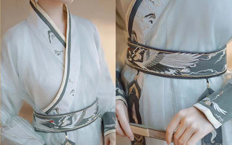 Hanfu Zhiju Robe Summer Women Cool Wuxia Suit