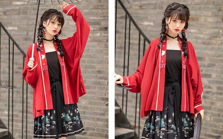 Modern Hanfu Short Skirt Set Summer Cooler Fashion Set