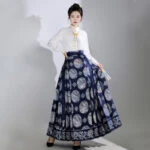Modern Ming Dynasty Hanfu Summer Women Mamian Dress