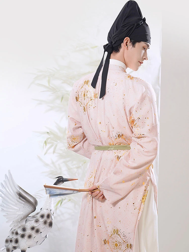 Round Neck Robe Summer Tang System Pink Hanfu