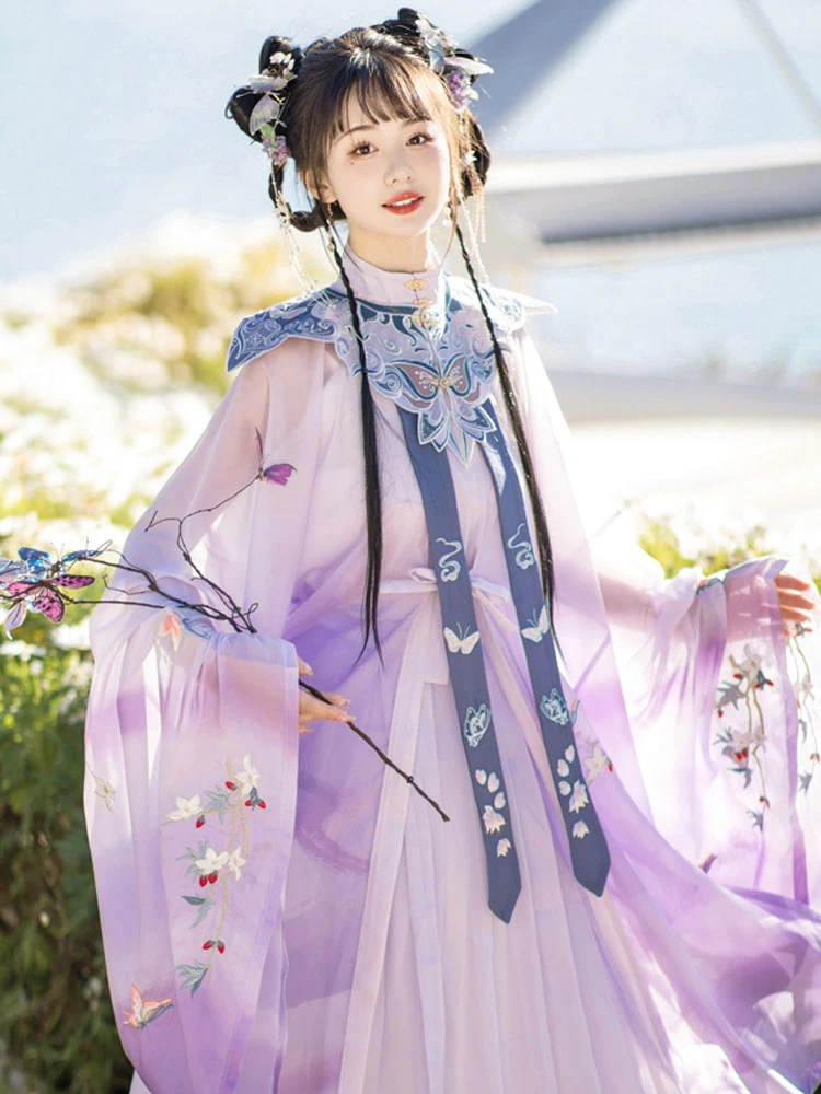 Summer Qiyao Hanfu Set Ming Dynasty Fantasy Costume Dress