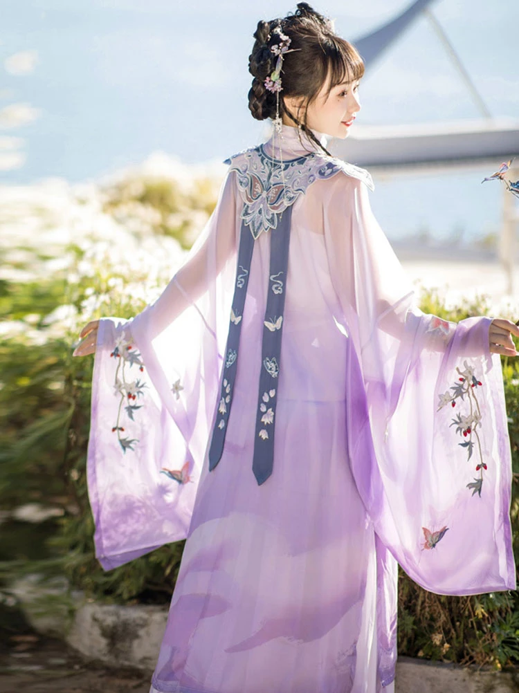 Summer Qiyao Hanfu Set Ming Dynasty Fantasy Costume Dress