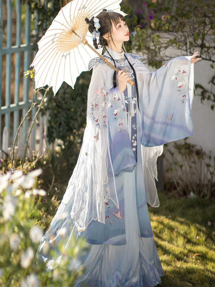 Summer Qiyao Hanfu Set Ming Dynasty Fantasy Costume Dress