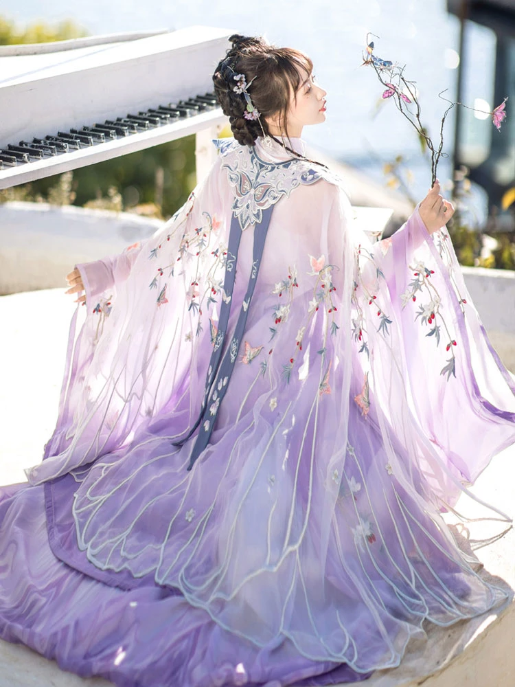 Summer Qiyao Hanfu Set Ming Dynasty Fantasy Costume Dress