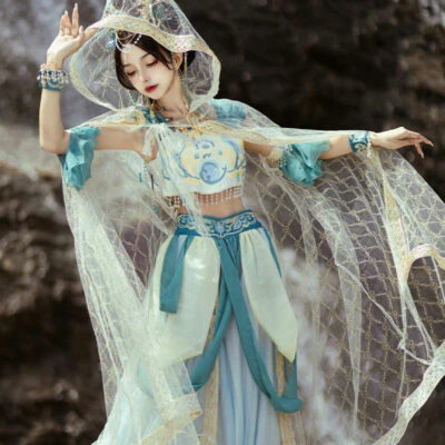 Fairy Dunhuang Dress Ladies Chinese Exotic Hanfu Costume
