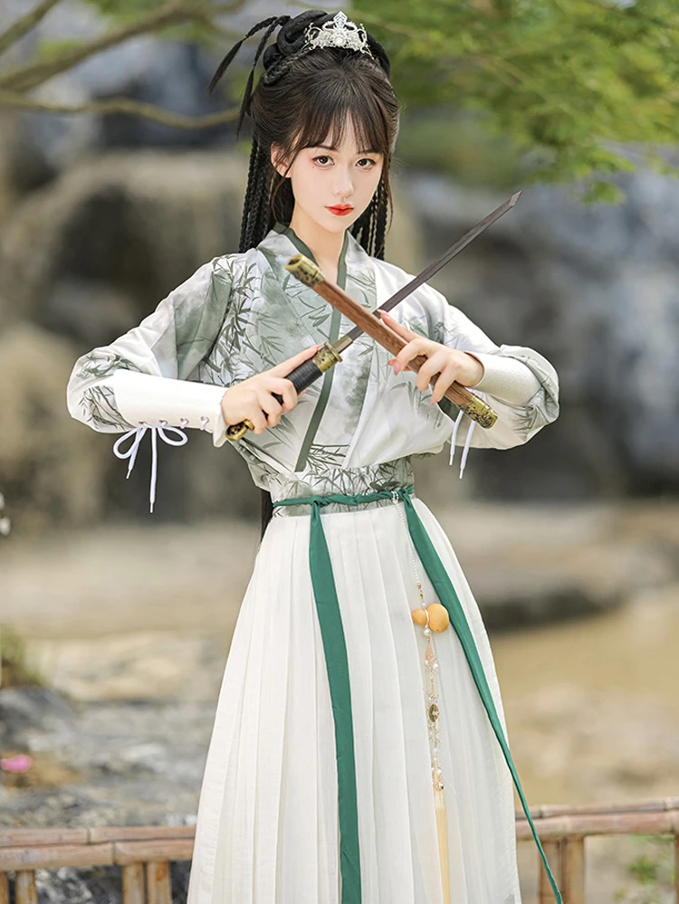 Song Dynasty Qiyao Hanfu Summer Martial Arts Heroic Costume - Newhanfu