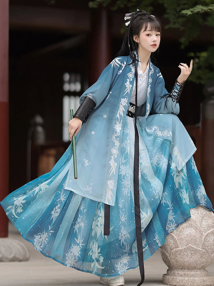 Song Style Martial Arts Hanfu Summer Cool Vintage Costume