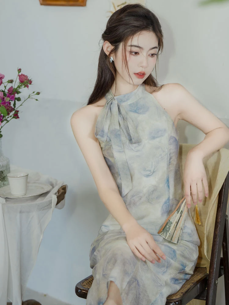 fog qipao summer modern cheongsam