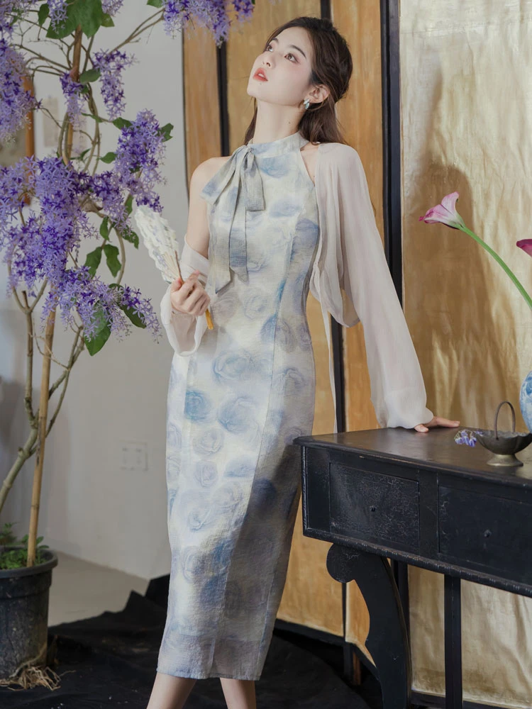 fog qipao summer modern cheongsam