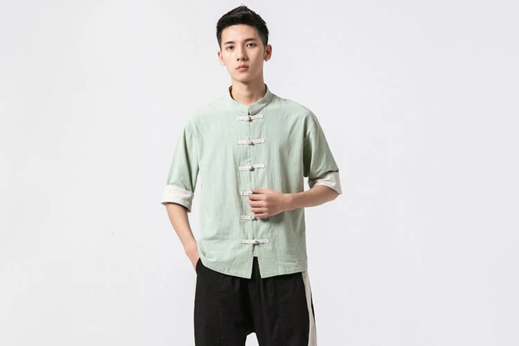 mandarin shirt tang suit men qipao