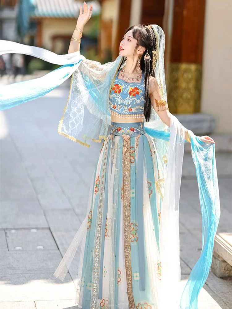 Women Dunhuang Hanfu Fairy Costume for Performance