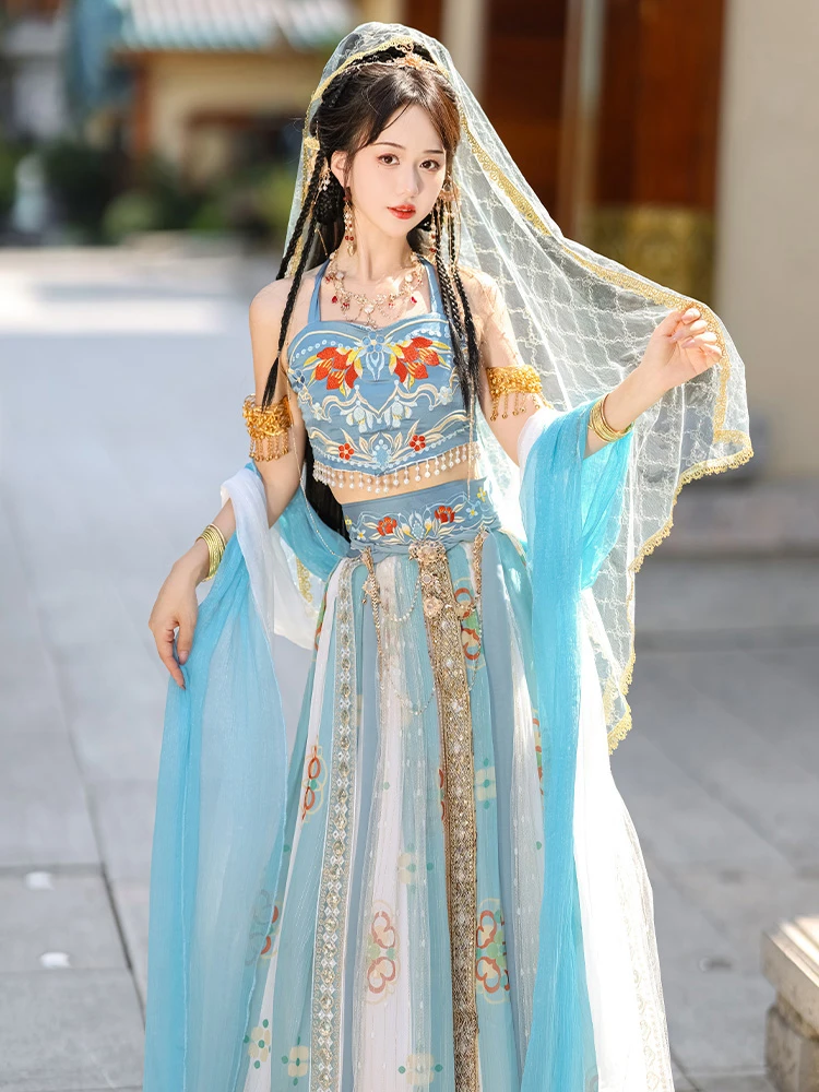 Women Dunhuang Hanfu Fairy Costume for Performance