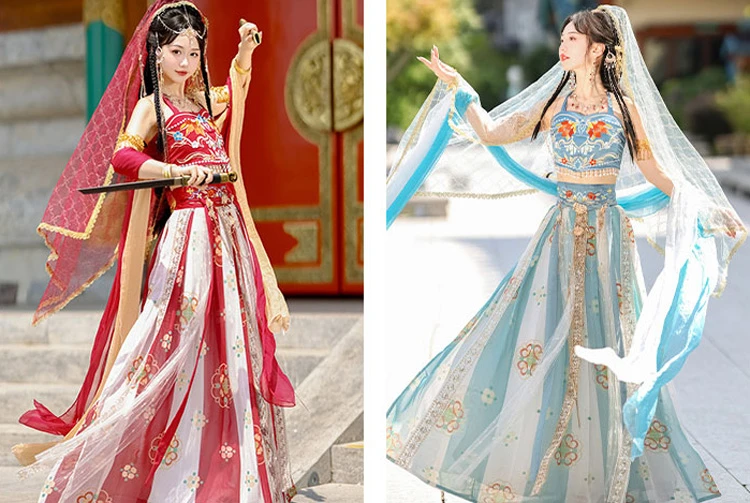 Women Dunhuang Hanfu Fairy Costume for Performance