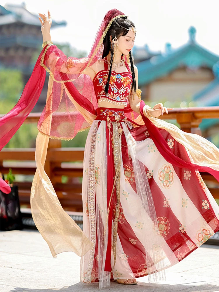 Women Dunhuang Hanfu Fairy Costume for Performance