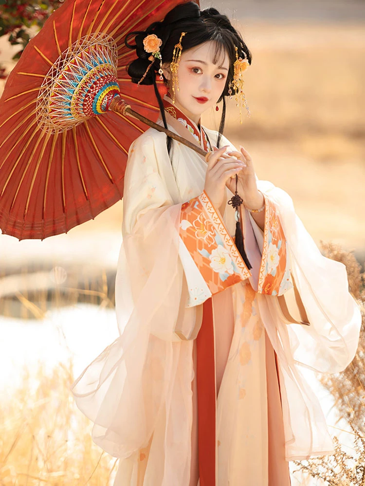 Women Wei Jin Qiyao Hanfu Autumn Casual Ruqun Dress