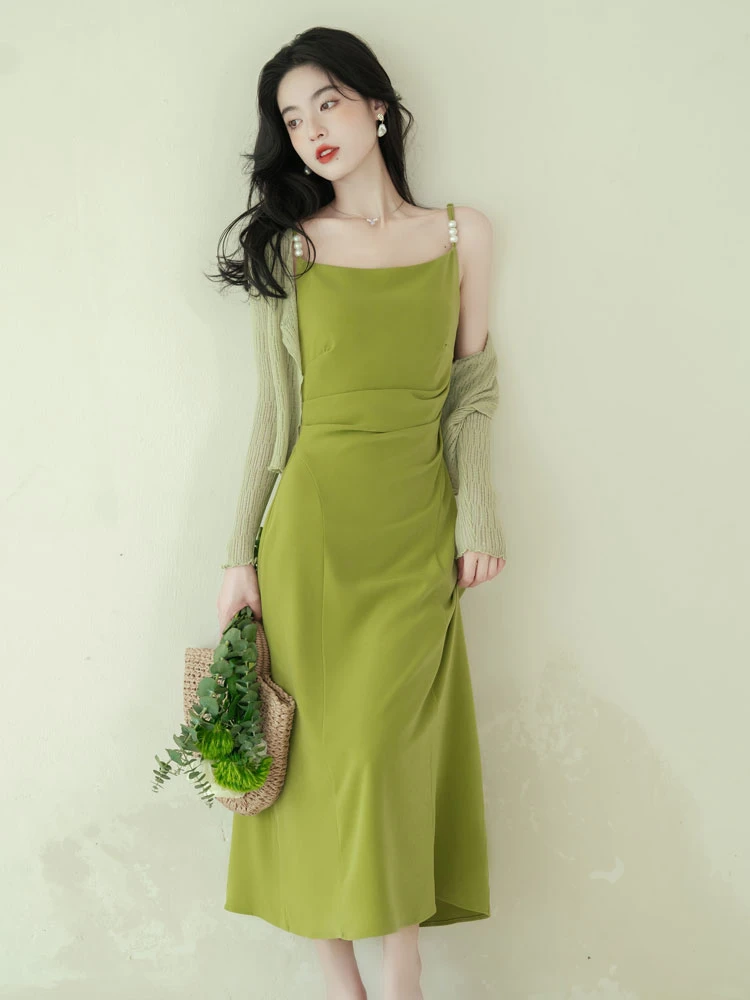 Mustard hotsell green dress